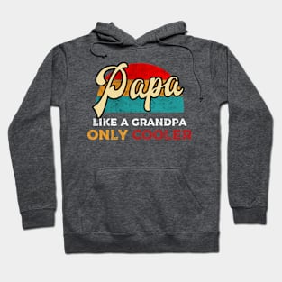 Papa like grandpa only cooler funny father's day gift shirt Hoodie